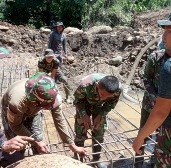Program TMMD Kodim Gowa Siap Wujudkan Impian Petani dan Masyarakat Desa Tanakaraeng