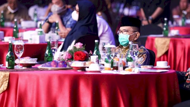 Wali Kota Palopo Judas Amir, Menghadiri Pembukaan Forum Pinisi Sultan Tahun 2021 di Ballroom Lily Hotel Four Point Sheraton Makassar, Senin (08/03/2021).