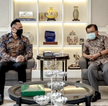 AHY Silaturahmi ke Kediaman JK, Ini yang Dibahas