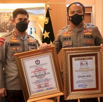 Kapolres Sinjai Sabet Dua Penghargaan Inovasi Pelayanan Publik