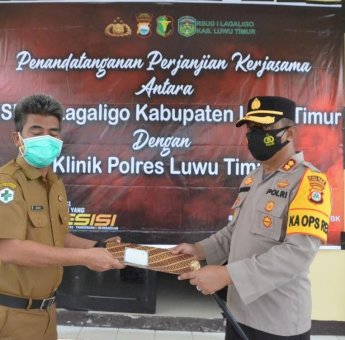 Polres Lutim dan RSUD I Lagaligo Teken MoU Tingkatkan Layanan Kesehatan Anggota Polri