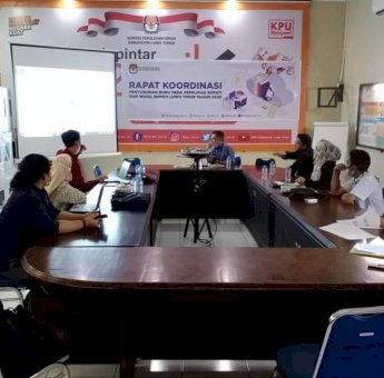 KPU Luwu Timur Gelar Rakoor, Bahas Penyusunan Buku Tentang Pilkada 2020