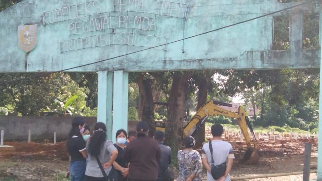 Suasana Tempat Pemakaman Khusus (TPK) Macanda, Kabupaten Gowa, usai dikeluarkannya aturan pembukaan Makam Macanda oleh Satgas Covid-19 Sulsel. (Rhany)