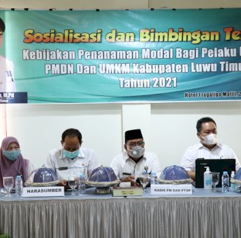 40 Perwakilan Pelaku Usaha di Luwu Timur Ikut Bimtek dan Sosialisasi DPMPTSP
