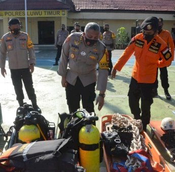 Cek Kesigapan Penanggulangan Bencana, Biro Ops Polda Sulsel Supervisi ke Polres Luwu Timur