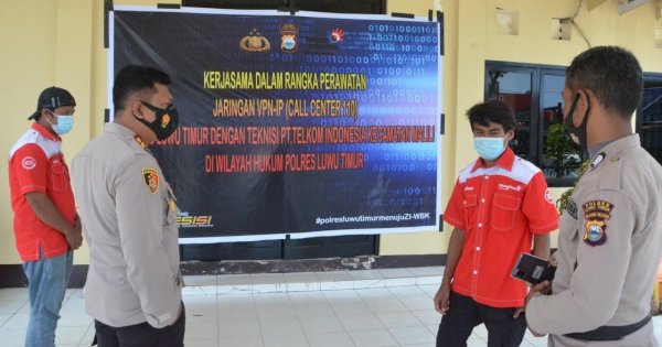 Sediakan Layanan Pengaduan Call Center 110, Polres Luwu Timur Kerjasama Dengan Telkom