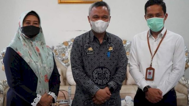Kepala BPOM Palopo Silaturahmi Wakil Bupati Luwu Timur, Budiman, Kamis (25/3/2021)