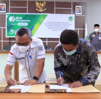 Pemkab Luwu Timur dan BPJS Ketenagakerjaan Teken MoU Untuk Jaminan Sosial Saat Kecelakaan Kerja