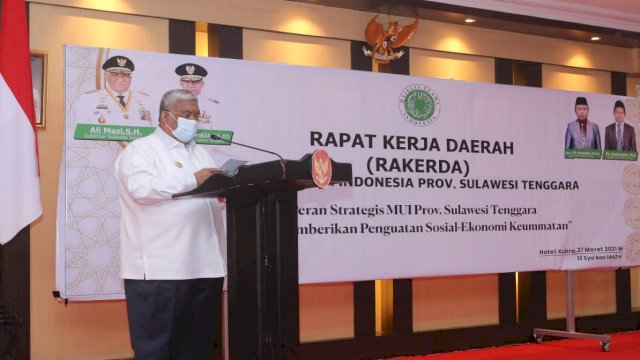Gubernur Sultra Ali Mazi. Foto: Kominfo Sultra