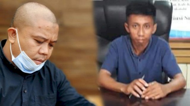 Ketua GP Ansor Konawe Sandi (kiri) dan Ketua GP Ansor Konut Ardin (kanan). Foto: istimewa