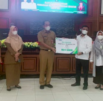 Terima Bantuan APD Dari BPJS Ketenagakerjaan, Satgas Covid-19 Sinjai Sampaikan Terimakasih