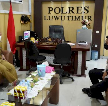 Wabup Budiman Temui Kapolres Luwu Timur, Ini yang Dibahas