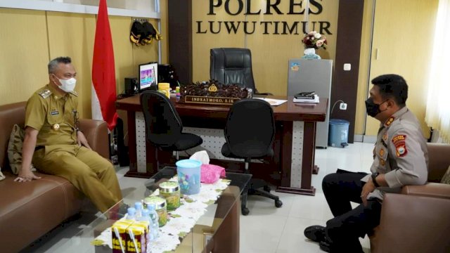 Wabup Budiman Temui Kapolres Luwu Timur, Ini yang Dibahas
