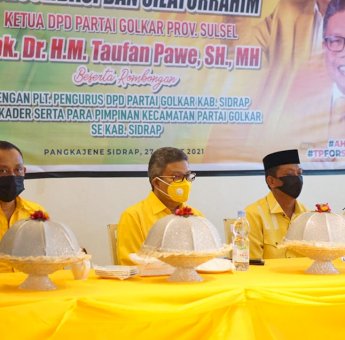 Taufan Pawe Minta Golkar Sidrap Kembali Berjaya Seperti Kuning Padi di Sidrap