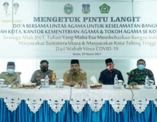 Gelar Doa Bersama, Wali kota Umar Zunaidi Harap Tebing Tinggi Bebas dan Pandemi Covid-19 dan Terorisme