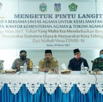 Gelar Doa Bersama, Wali kota Umar Zunaidi Harap Tebing Tinggi Bebas dan Pandemi Covid-19 dan Terorisme