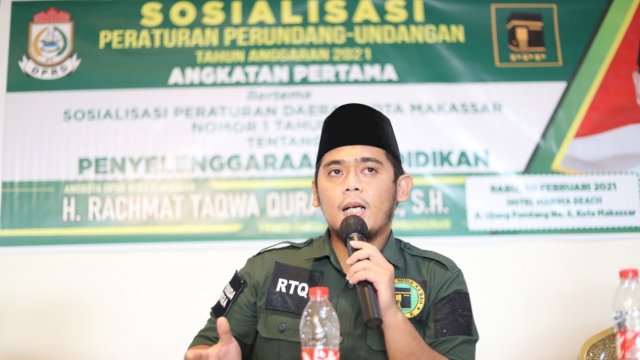Anggota DPRD Kota Makassar Rachmat Taqwa Quraisy.