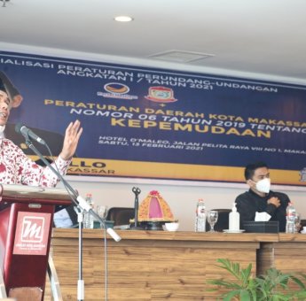 Sosialisasikan Perda, Ketua DPRD Makassar Bahas Pentingnya Peran Pemuda