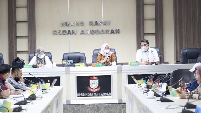 Rapat Badan Musyawarah DPRD Kota Makassar, Rabu (24/02/2021).