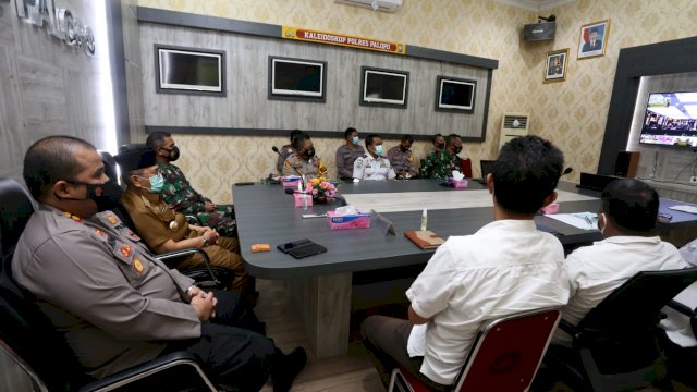 Wali Kota Palopo Judas Amir Rakor Bersama Polres Palopo, Rabu (21/4/2021)