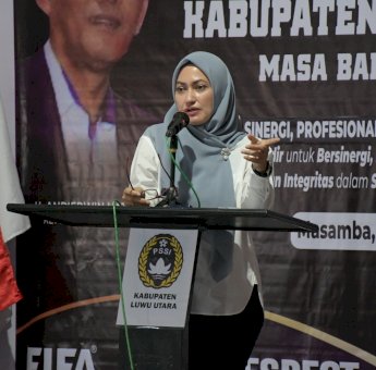 Pengurus ASKAB PSSI Lutra Dilantik, Indah : Sepak Bola Kita Harus Lebih Maju
