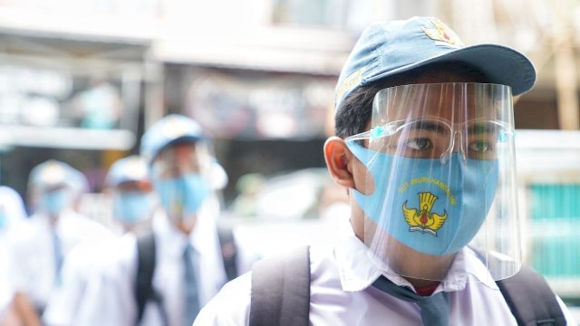 Ilustrasi pelaksanaan sekolah tatap muka terbatas yang mulai dilakukan pemerintah daerah. (Istimewa)
