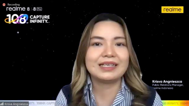 Public Relations Manager realme Indonesia, Krisva Angnieszca.