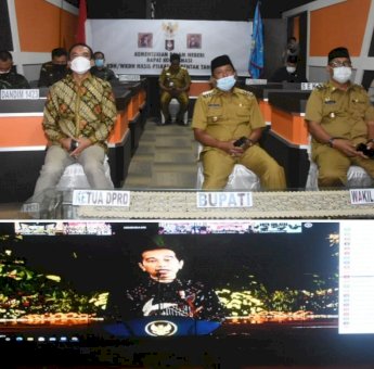 Bupati Soppeng Ikuti Rakoor, Presiden RI: Jabatan Saudara Adalah Kehormatan dan Berani Berinovasi