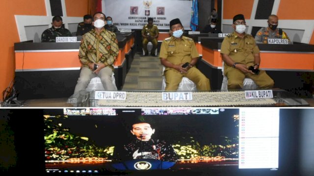 Bupati Soppeng Ikuti Rakoor, Presiden RI: Jabatan Saudara Adalah Kehormatan dan Berani Berinovasi