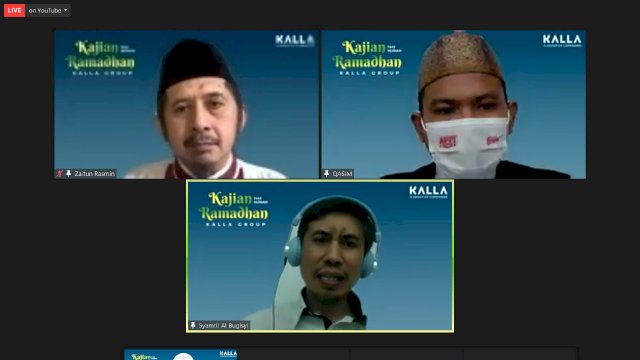 Kalla Group Gelar Kajian Ramadhan Virtual Bersama Ustadz Muh. Zaitun Rasmin