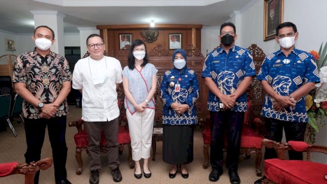 Pihak Putra Sampoerna Foundation saat melakukan audiens dengan jajaran Pemkab Gowa dengan agenda pembahasan terkait peningkatan kompetensi guru di wilayah Kabupaten Gowa. (Istimewa)