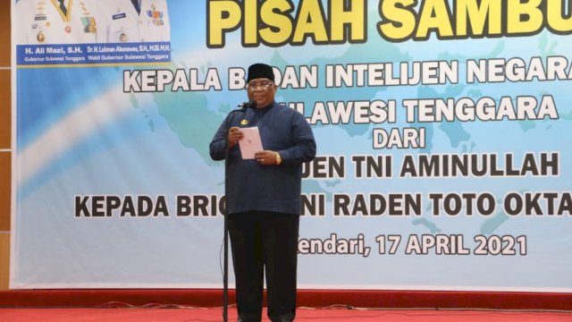 Gubernur Sultra Ali Mazi. Foto: Diskominfo Sultra