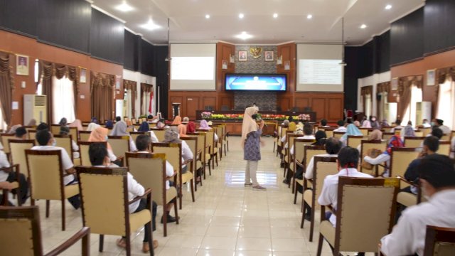 Sejumlah Perwakilan Organisasi Perangkat Daerah (OPD) mengikuti Bimtek manajemen risiko di Ruang Pola Kantor Bupati Sinjai.