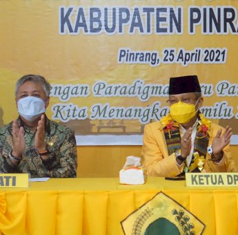 Di Musda Golkar Pinrang, Bupati Irwan Hamid: Taufan Pawe Senior Kami
