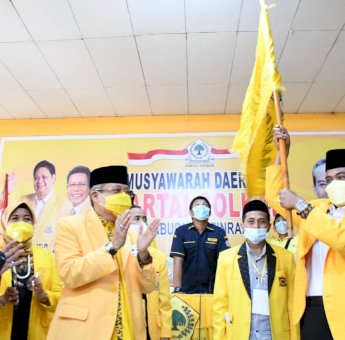 Terpilih Ketua Golkar Pinrang, Usman Marham: Ailangga Presidenku, Taufan Pawe Gubernurku