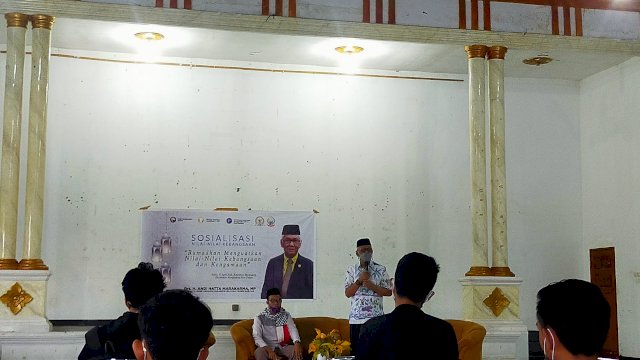 Anggota DPRD Provinsi Sulawesi Selatan (Sulsel) Andi Hatta Marakarma reses di Hotel Horas, Jl Pongsimpin, Kecamatan Wara, Kota Palopo, Sabtu (17/4/2021).