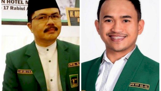 Ketua DPW PPP Sulsel Muhammad Aras dan Ketua Fraksi PPP DPRD Sulsel Imam Fauzan Amir Uskara.