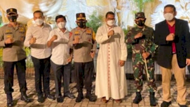 Berikan Rasa Aman, Pangdam dan Kapolda Sumut Kunjungi Gereja Katedral Medan