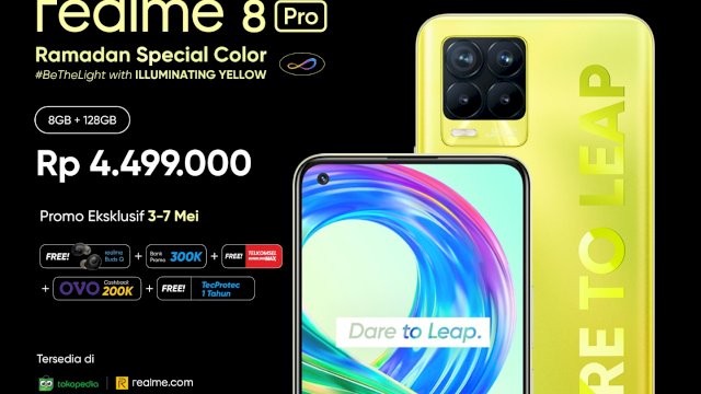 Melalui #BeTheLight, realme Perkenalkan realme 8 Pro Illuminating Yellow