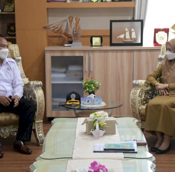 Temui Bupati Luwu Utara Kepala BNN Kota Palopo Bahas Program Desa Bersih Narkoba