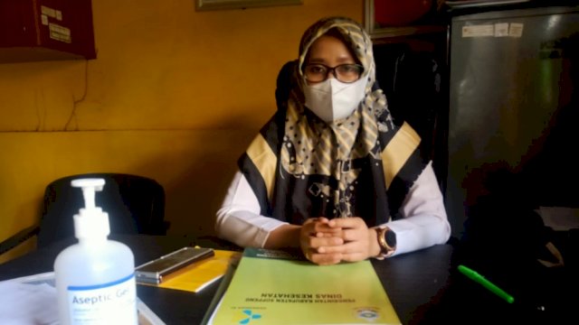 Sekertaris Dinas Kesehatan Kabupaten Soppeng, Andi Risqa Sarwaty. S.Stp., M.si.
