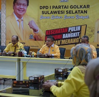 Bentuk Kepanitiaan, Airlangga Hartaro Segera Lantik Pengurus DPD I Golkar Sulsel