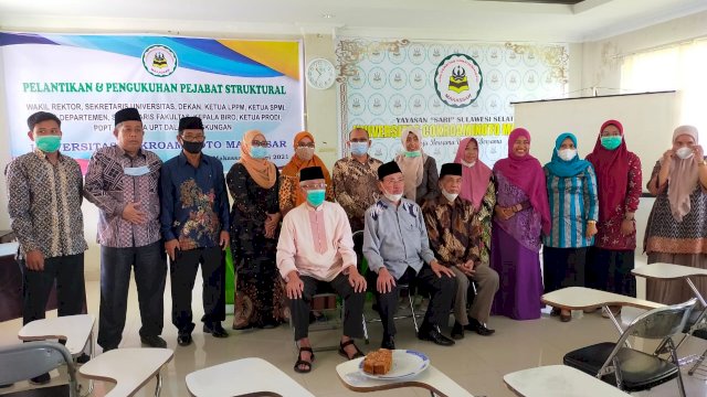 Rektor Universitas Cokroaminoto Makassar Lantik Sejumlah Pejabat, Ini Daftarnya