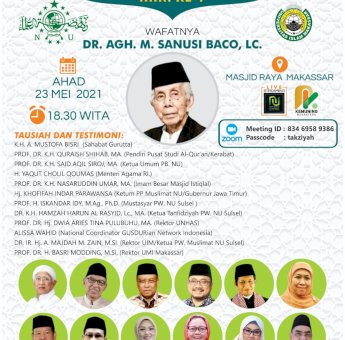 Takziyah AGH Sanusi Baco di Masjid Raya, UIM Hadirkan Ulama dan Tokoh Nasional