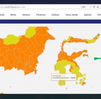 Kasus Covid-19 Meningkat, Sinjai Kembali Zona Orange