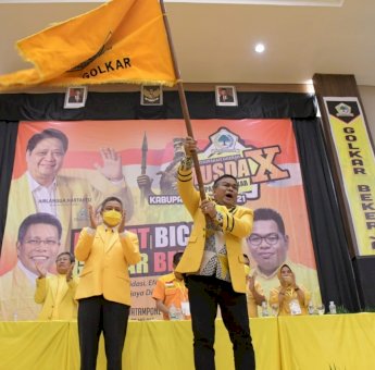 Dapat Diskresi, Andi Fashar Pimpin Golkar Bone Tiga Periode