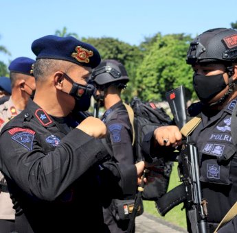 Misi Selesai 1 SSK Brimob Polda Sulsel Dipulangkan dari Yalimo Papua