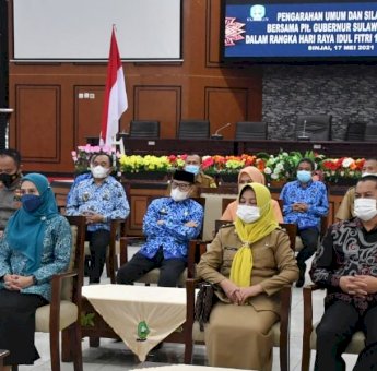 Pasca Lebaran, Bupati dan Wabup Sinjai Ikuti Silaturahmi Virtual dengan Plt Gubernur Sulsel