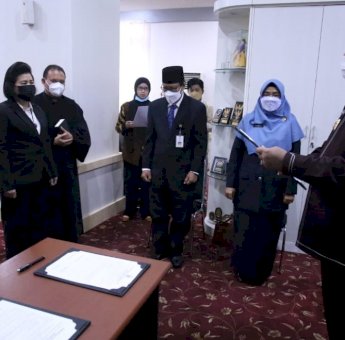 Sekprov Lantik Dua Pejabat Fungsional Jenjang Utama