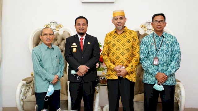 Andi Sudirman Terima Kepala BPS Sulsel Baru, Ini yang Dibahas